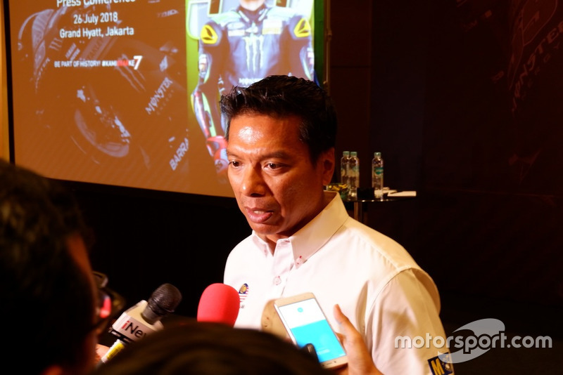 Dato' Razlan Razali, CEO Sepang International Circuit speak to media after press conference