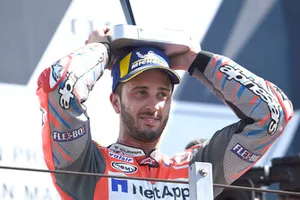 Podium : le vainqueur Andrea Dovizioso, Ducati Team