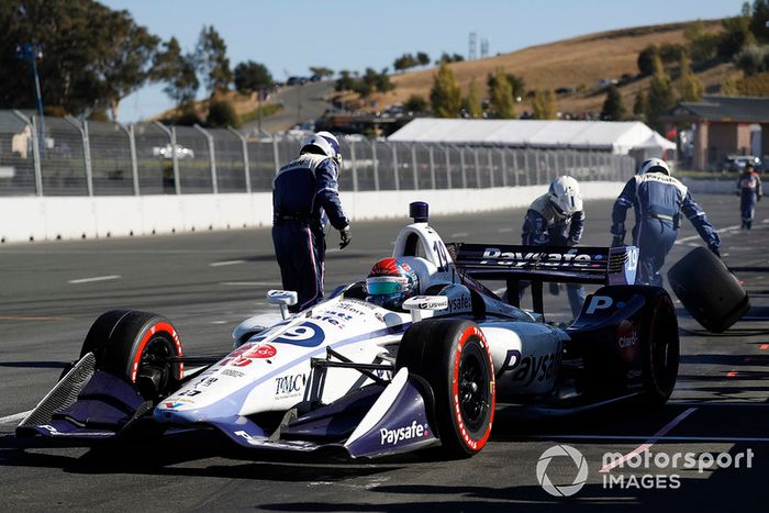 Pietro Fittipaldi, Dale Coyne Racing Honda, pit stop