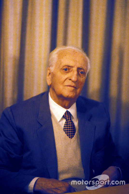 Enzo Ferrari en 1985