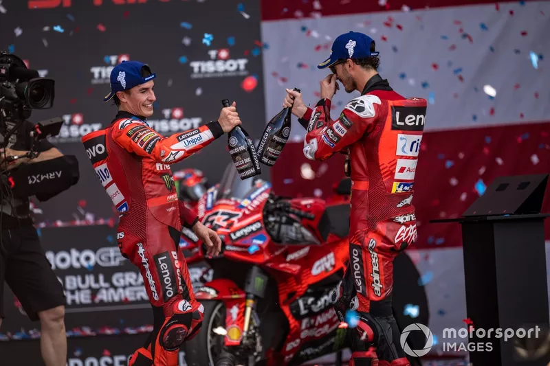 Marc Marquez, Ducati Team, Francesco Bagnaia, Ducati Team