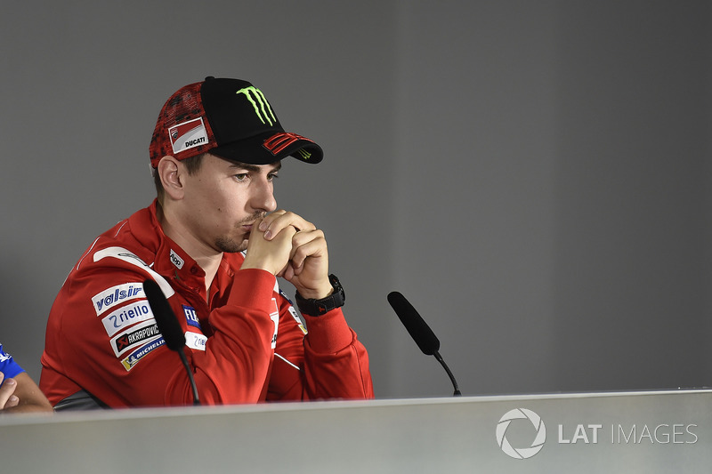 Jorge Lorenzo: “Tudo aconteceu como peças de dominó, especialmente para a Ducati e Andrea, que lutam pelo campeonato”