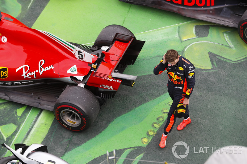 Max Verstappen, Red Bull Racing, in parc ferme after finishing third