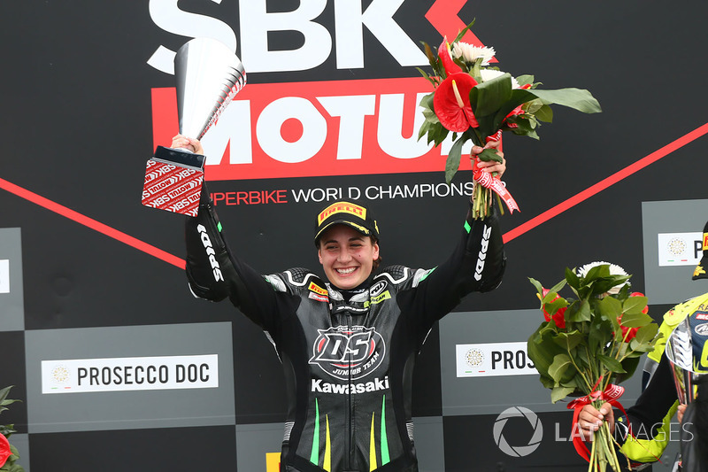 Podium SSP300: race winner Ana Carrasco