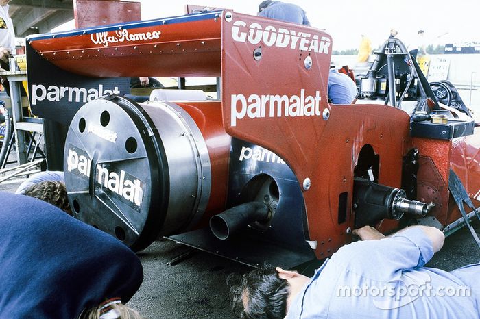 La trasera del Brabham BT46B Alfa Romeo de Niki Lauda