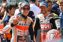 Pol pozisyonu sahibi Marc Marquez, Repsol Honda Team, Cal Crutchlow, Team LCR Honda