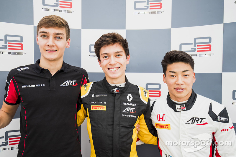 Le podium du GP3 Series 2017