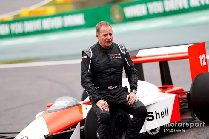 Martin Brundle, Sky TV con el McLaren MP4/4