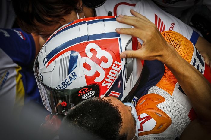 Ganador Marc Márquez, Repsol Honda Team celebra