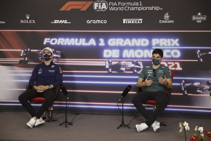 Nicholas Latifi, Williams, y Lance Stroll, Aston Martin
