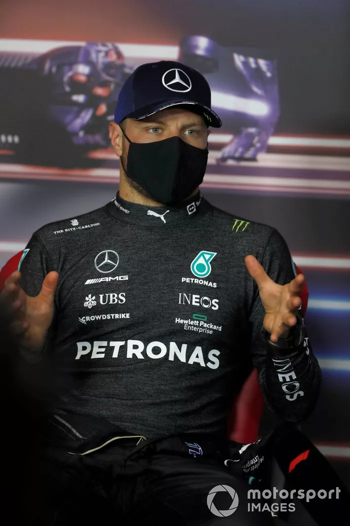 Valtteri Bottas, Mercedes en la conferencia de prensa