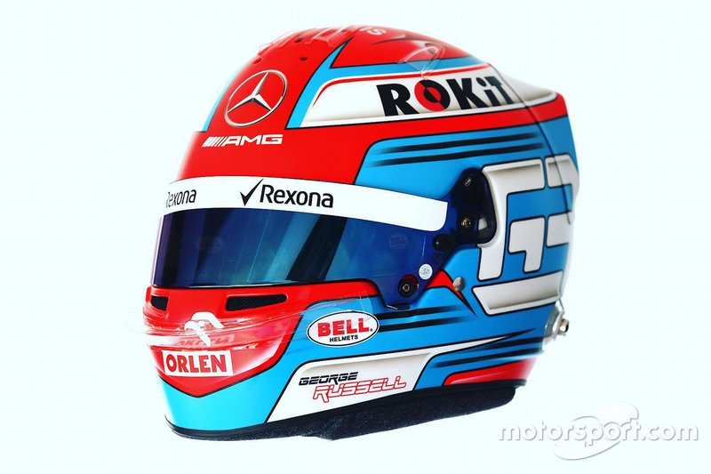 Casque de George Russell, Williams