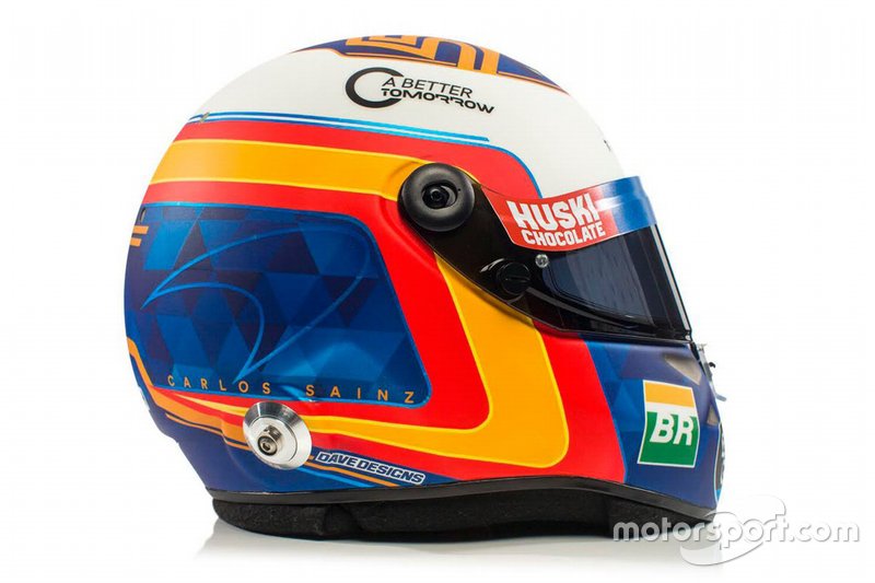 Il casco di Carlos Sainz Jr., McLaren