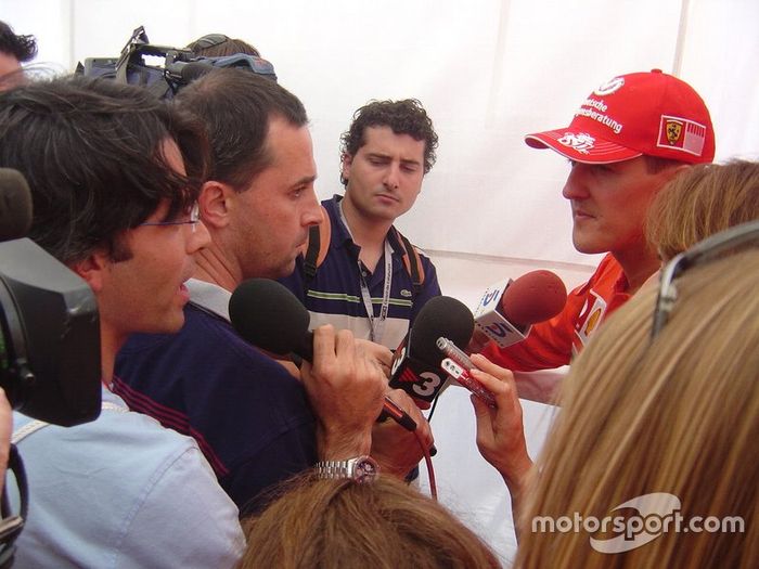 Michael Schumacher, Ferrari con los medios