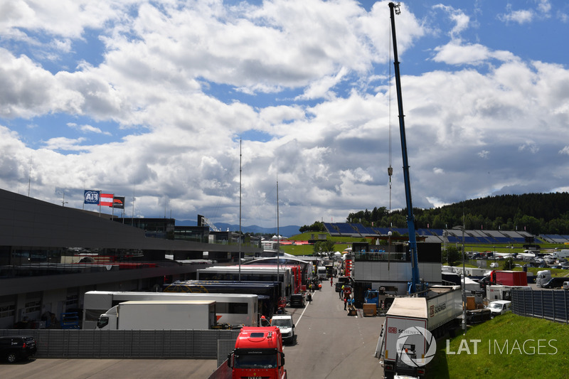 Il paddock del Red Bull Ring