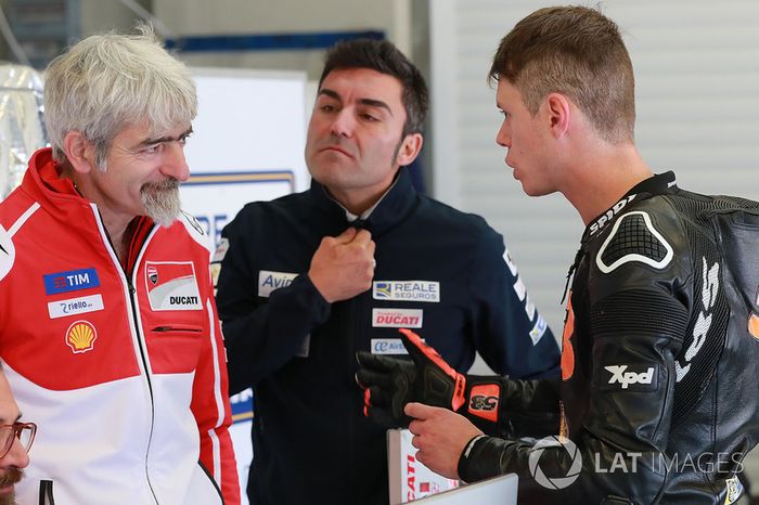 Gigi Dall'Igna, Director General de Ducati Team, Tito Rabat, Avintia Racing