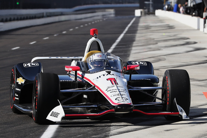 Josef Newgarden, Team Penske Chevrolet, mit Cockpitschutz