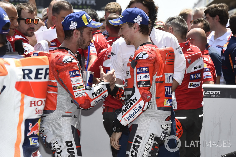 Andrea Dovizioso, Ducati Team, Jorge Lorenzo, Ducati Team