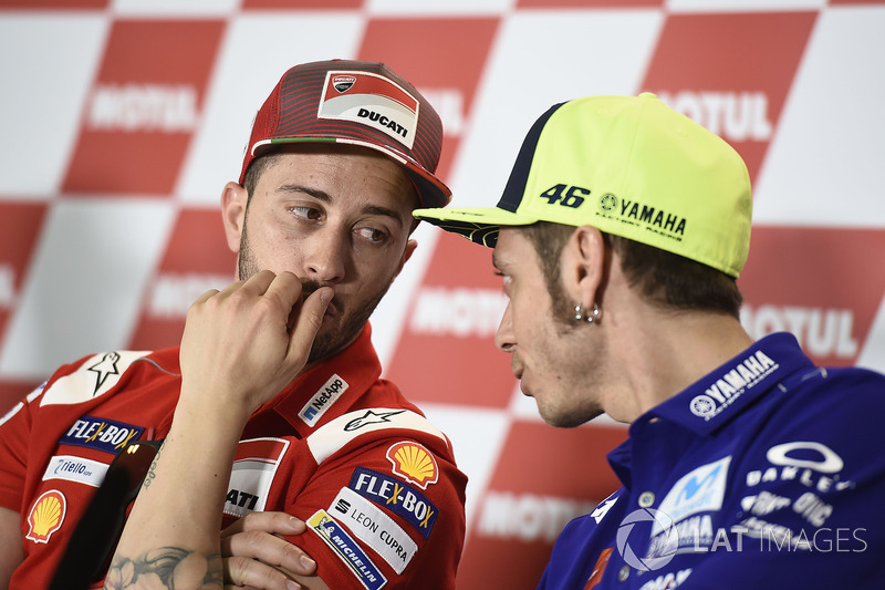 Valentino Rossi, Yamaha Factory Racing, Andrea Dovizioso, Ducati Team