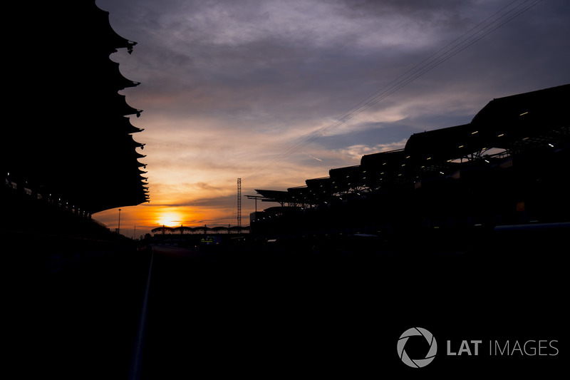 Sun rises at the Sepang Circuit