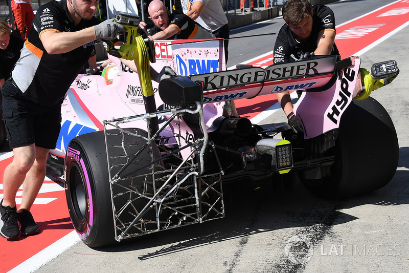 Esteban Ocon, Sahara Force India VJM10, aero sensor