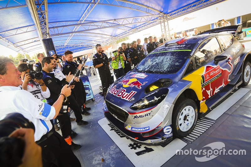 Sébastien Ogier, Julien Ingrassia, Ford Fiesta WRC, et l'équipe M-Sport