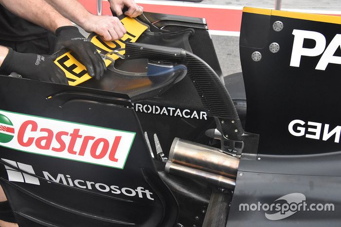 Renault Sport F1 Team RS17 detalle del alerón trasero