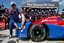 Le poleman Mikhail Aleshin, Schmidt Peterson Motorsports Honda