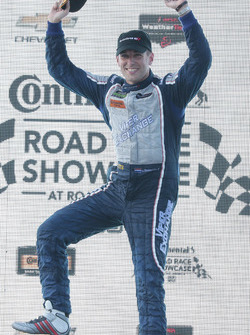 GTD podium: winnaar Jeroen Bleekemolen, Riley Motorsports