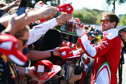 Sebastian Vettel, Ferrari signs autographs for the fans