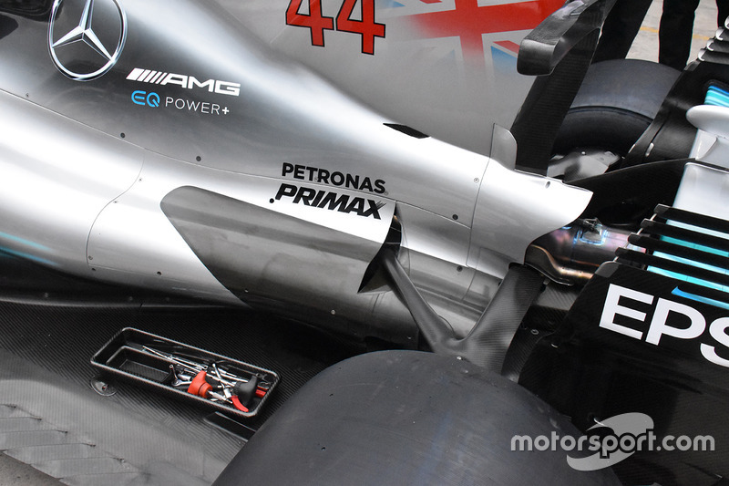 Arrière de la Mercedes-Benz F1 W08