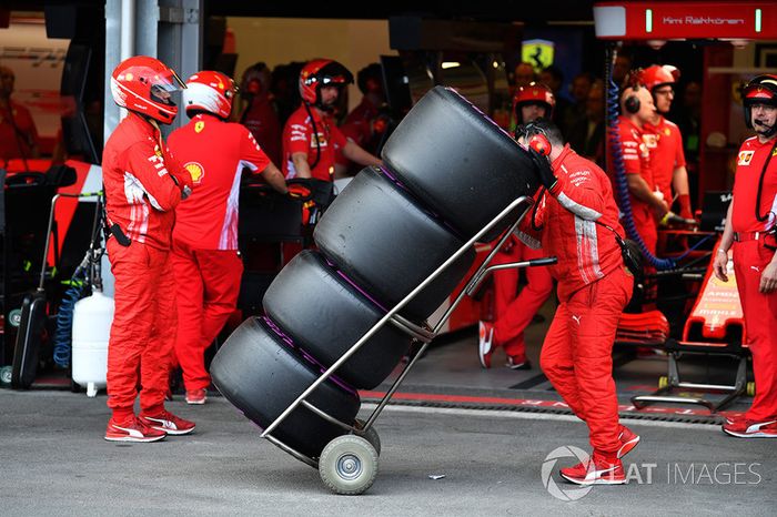 Mecánica de Ferrari y neumáticos Pirelli