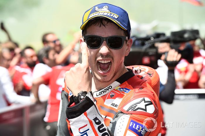 Ganador de carrera Jorge Lorenzo, Ducati Team