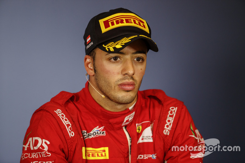Tercer lugar Antonio Fuoco, Charouz Racing System