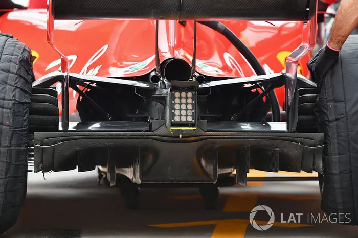 Ferrari SF71H rear diffuser detail