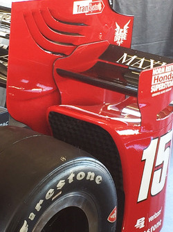 Detalle de partes aerodinámicas de Honda