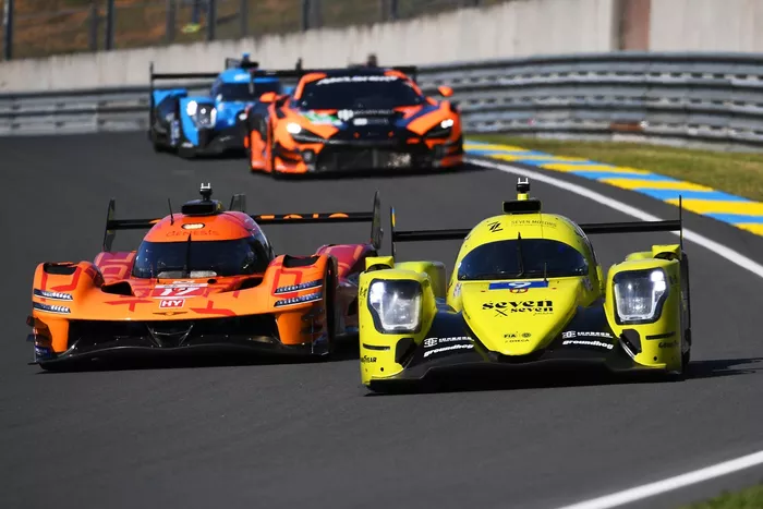 #9 Proton Competition Oreca 07 Gibson: Jonas Ried, Kakunoshin Ohta, Harry King, #17 Genesis Magma Racing Genesis GMR-001-Hypercar: Andre Lotterer, Pipo Derani, Mathys Jaubert