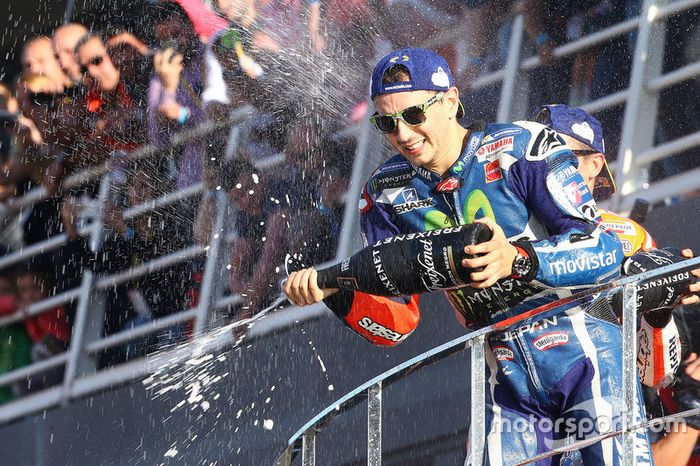 Podium: Ganador, Jorge Lorenzo, Yamaha Factory Racing