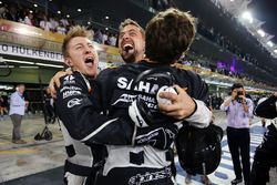 Sahara Force India F1 Team celebrate finishing fourth in the Constructors Championship