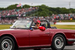 Sebastian Vettel, Ferrari en el desfile de pilotos