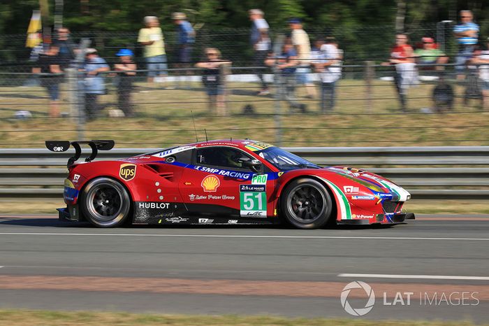 33°: #51 AF Corse Ferrari 488 GTE: James Calado, Alessandro Pier Guidi, Michele Rugolo