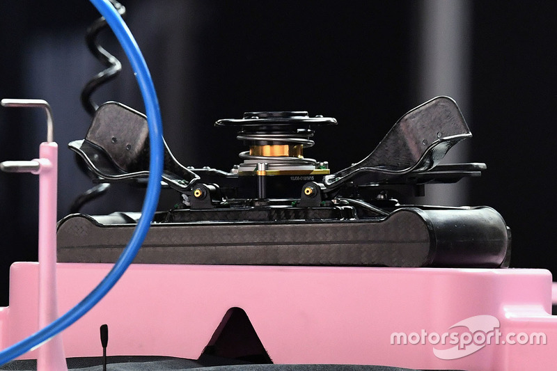 Force India VJM10 steering wheel detail