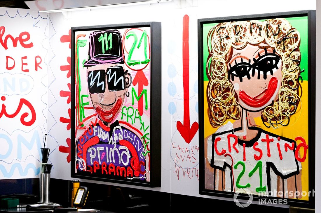 Ambiente en el garaje de Pramac Racing