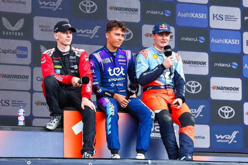 Sami Pajari, Toyota Gazoo Racing WRT, Elfyn Evans, Toyota Gazoo Racing WRT, Adrien Fourmaux, Hyundai World Rally Team