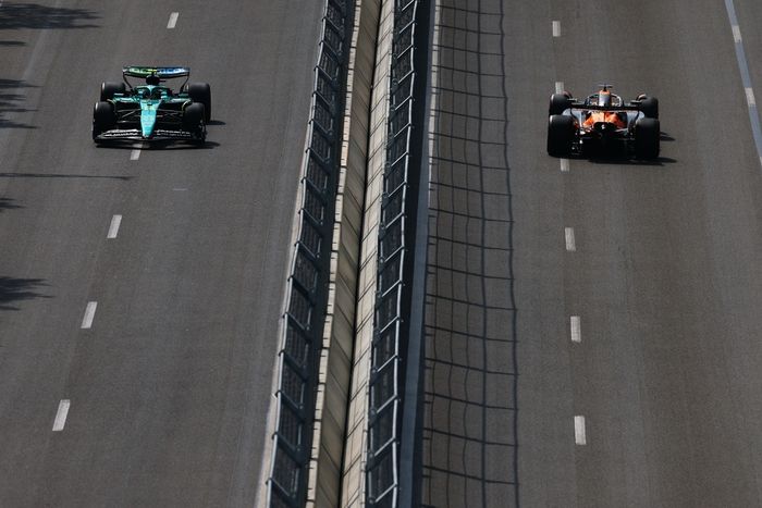 Oscar Piastri, McLaren, Fernando Alonso, Aston Martin Racing