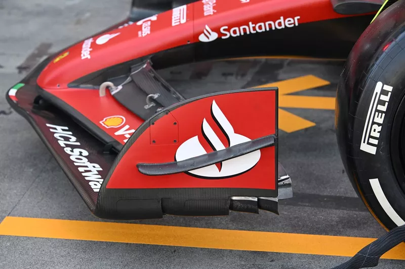 Détail du vent avant de la Ferrari SF-24