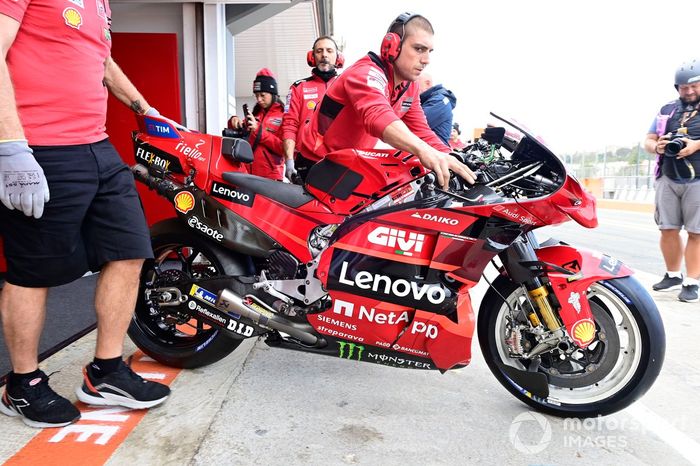 Moto del equipo Ducati