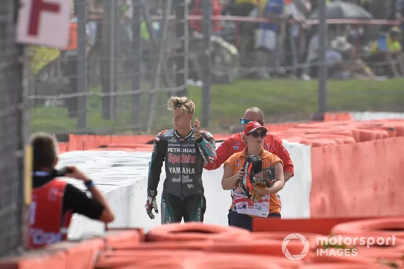 Fabio Quartararo, Petronas Yamaha SRT después del accidente