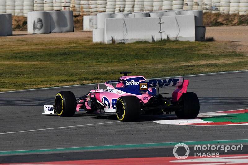 Lance Stroll, Racing Point F1 Team RP19 spins