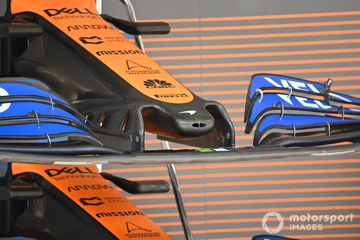 Detalle técnico del McLaren